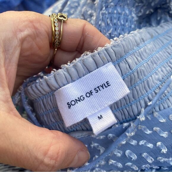 Song of style light blue Blouse size medium - Picture 5 of 12